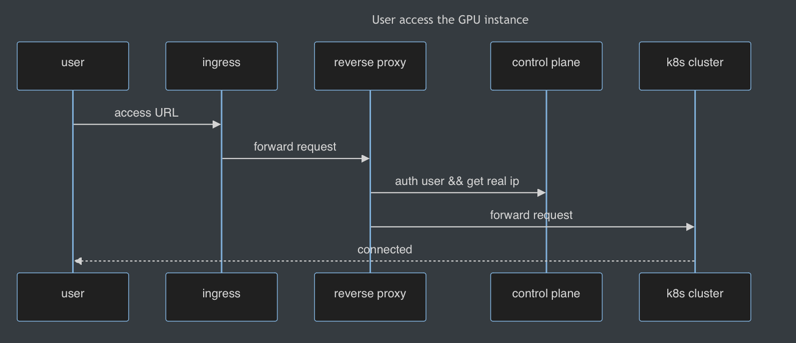 User access the GPU instance